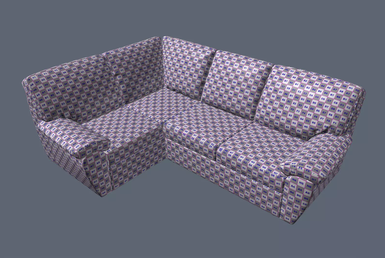 Highly Detailed Realistic Corner Sofa Senator 3D model_15