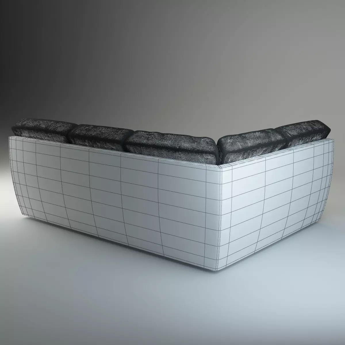 Highly Detailed Realistic Corner Sofa Senator 3D model_12