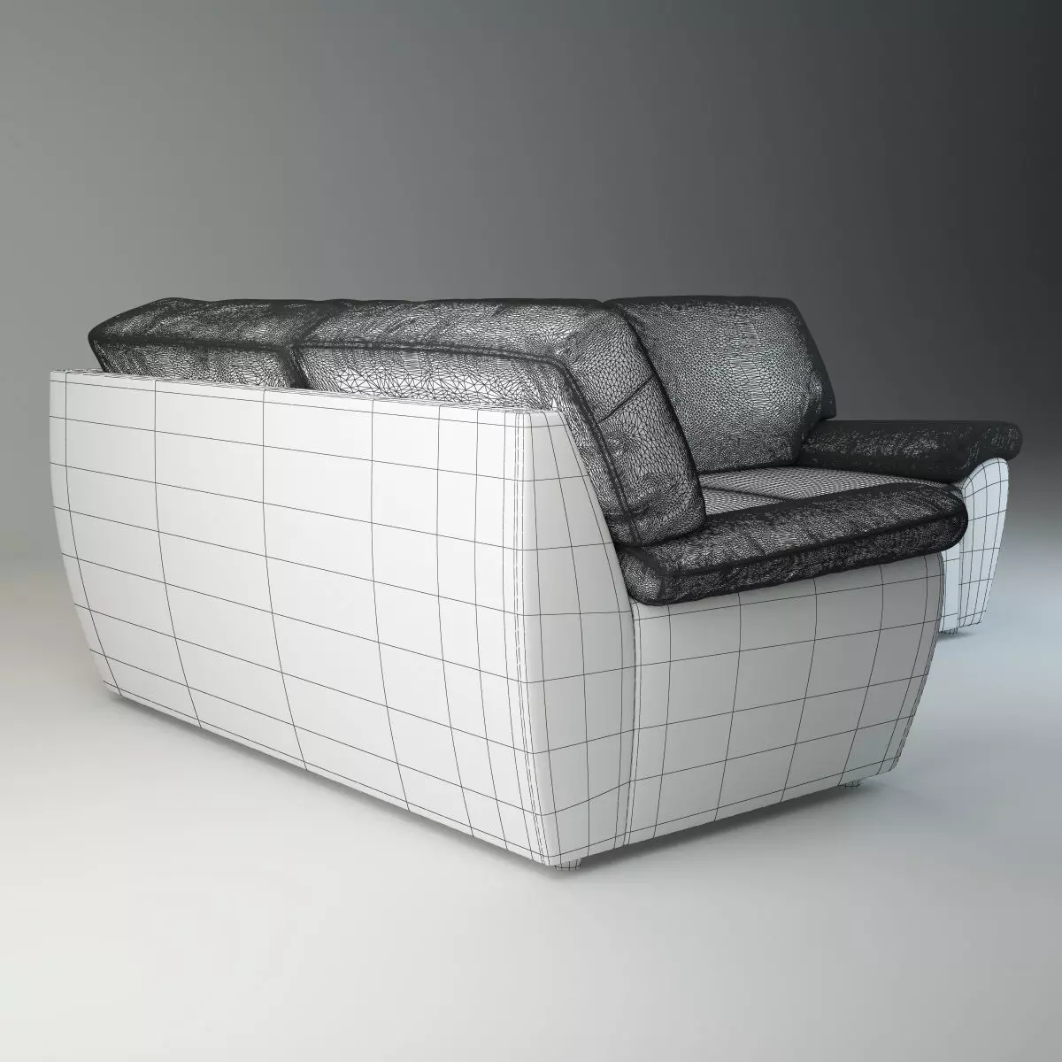 Highly Detailed Realistic Corner Sofa Senator 3D model_10