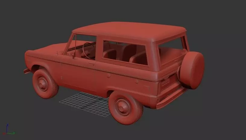 F Bronco Mk1 1975 3D print model_2