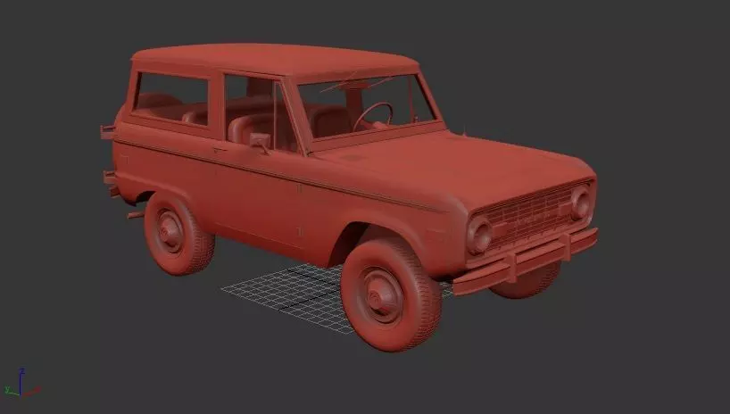 F Bronco Mk1 1975 3D print model_0