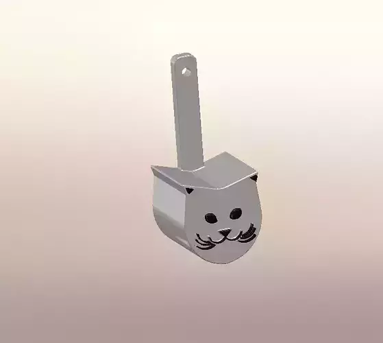 Simple Cat Food Scoop 3D print model