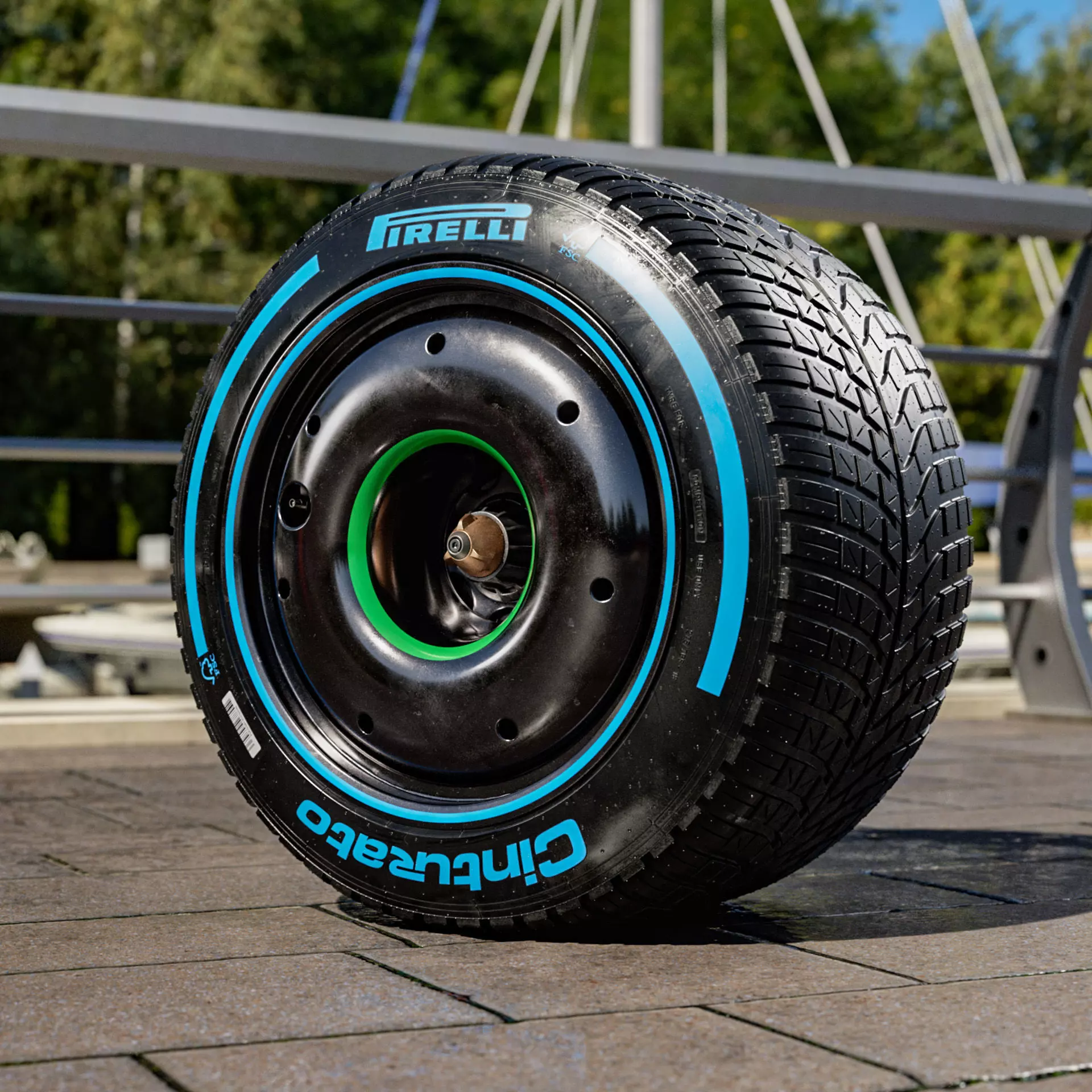 Pirelli Formula 1 2026 Rear FULL WET 375 35 R18 3D model_1