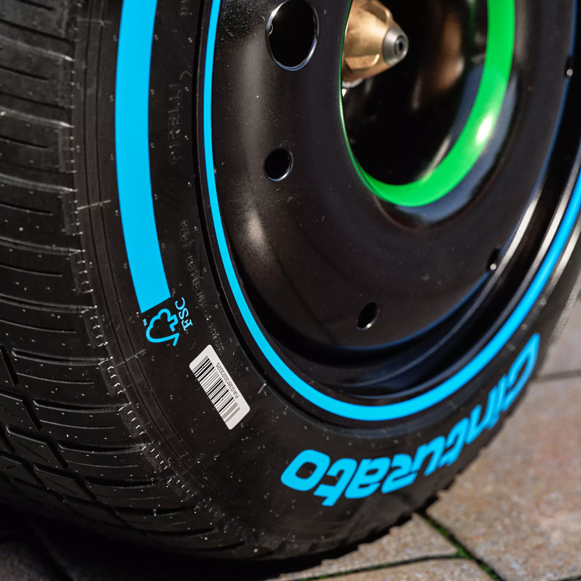 Pirelli Formula 1 2026 Rear FULL WET 375 35 R18 3D model_5