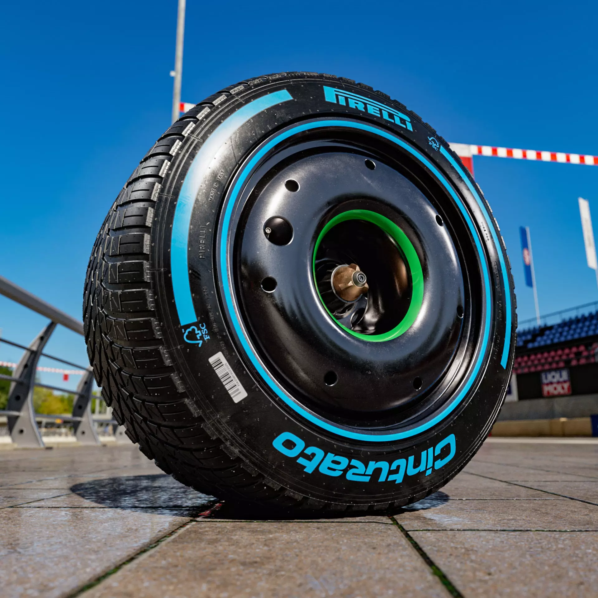 Pirelli Formula 1 2026 Rear FULL WET 375 35 R18 3D model_6