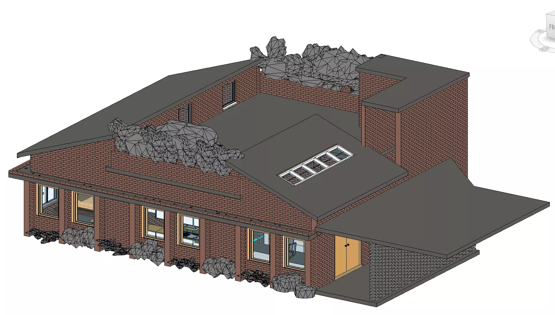 Modern Decent Villa - Revit Model 3D model