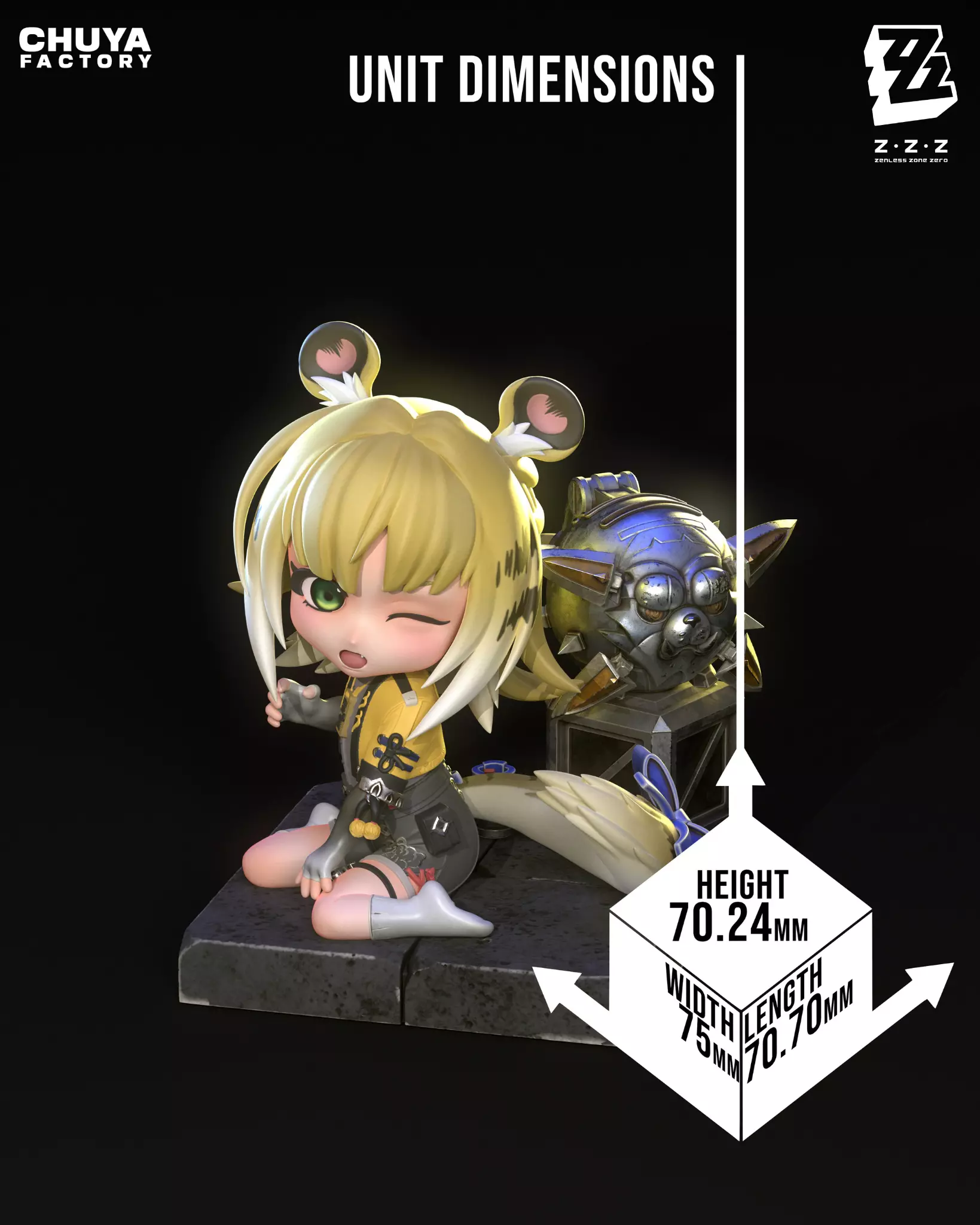 チャウヌ　3D フィギュア JUFUFU 3D model 3D printable | CGTrader