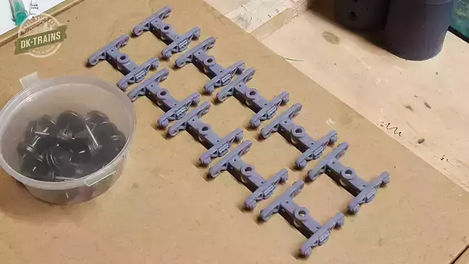Train Car Trucks 3D print model 5