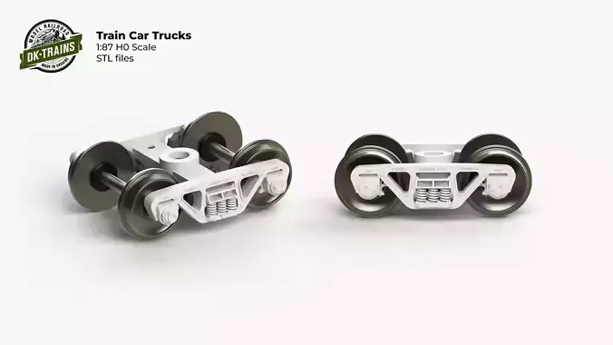 Train Car Trucks 3D print model