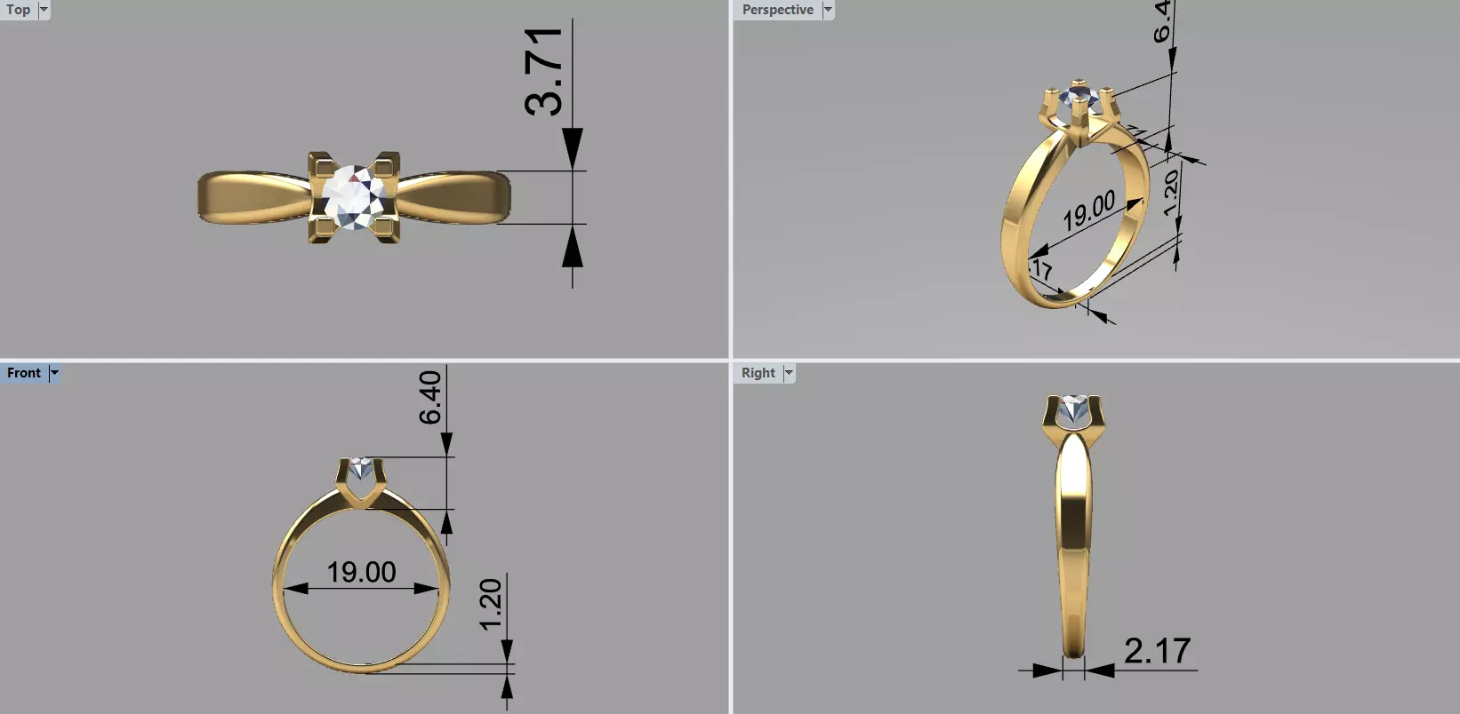 engagement rings 3D print model_6