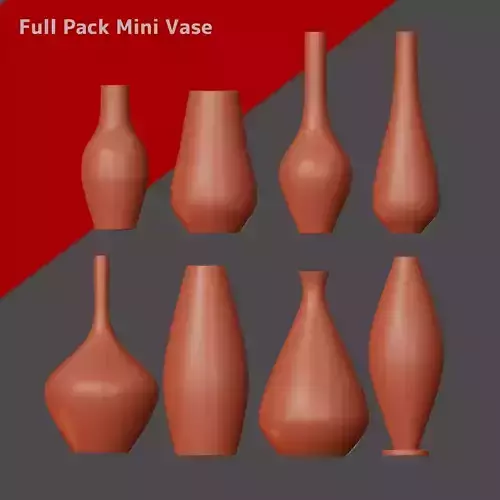 Full Pack Mini Vase  Printable Models