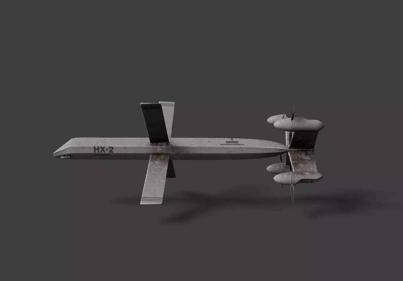 HX-2 Drone  3D model_3