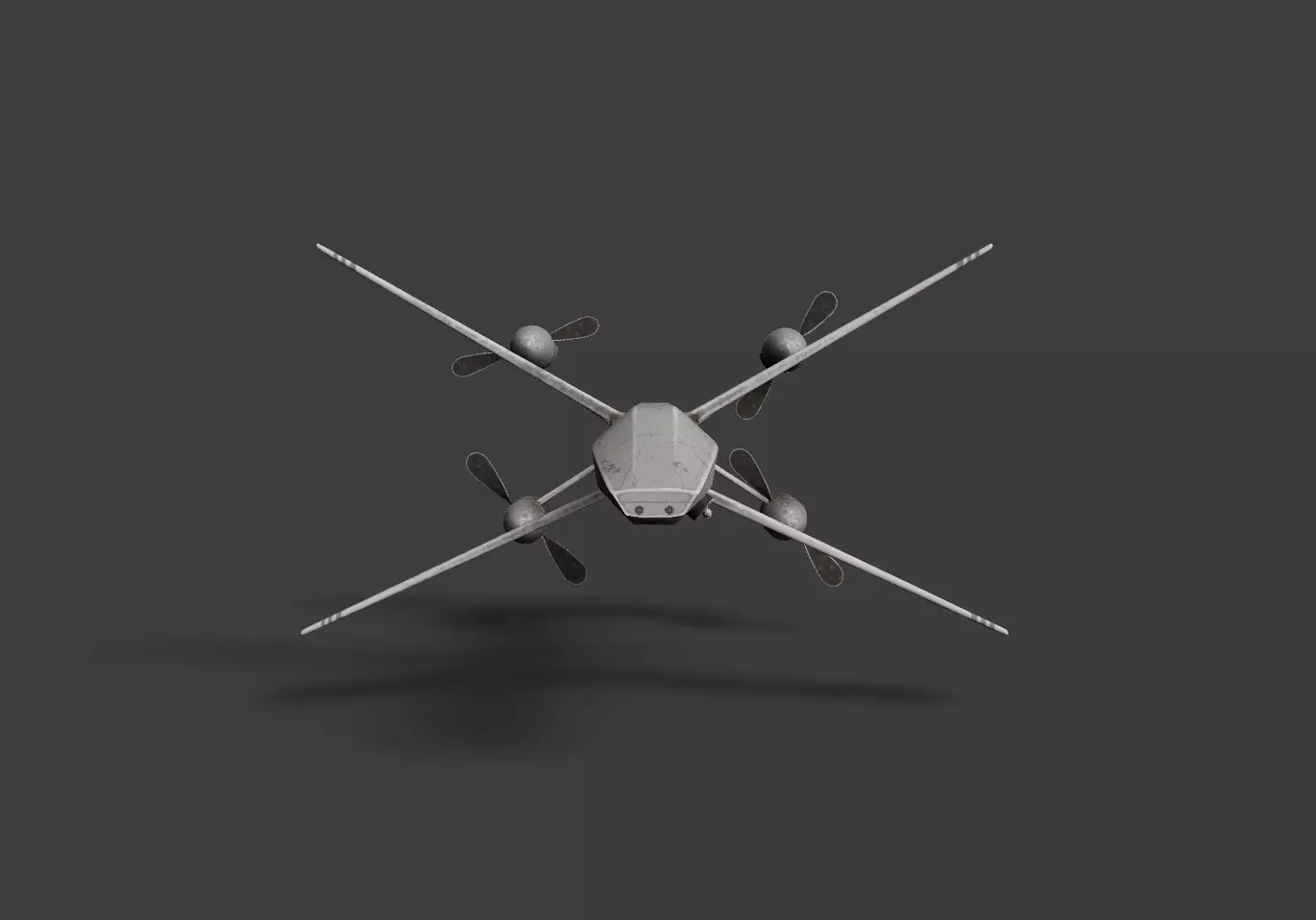 HX-2 Drone  3D model_1