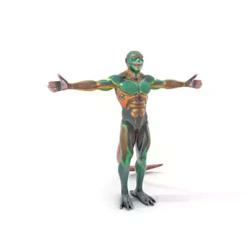 Reptilian Warrior Model Pack for Game and Animation