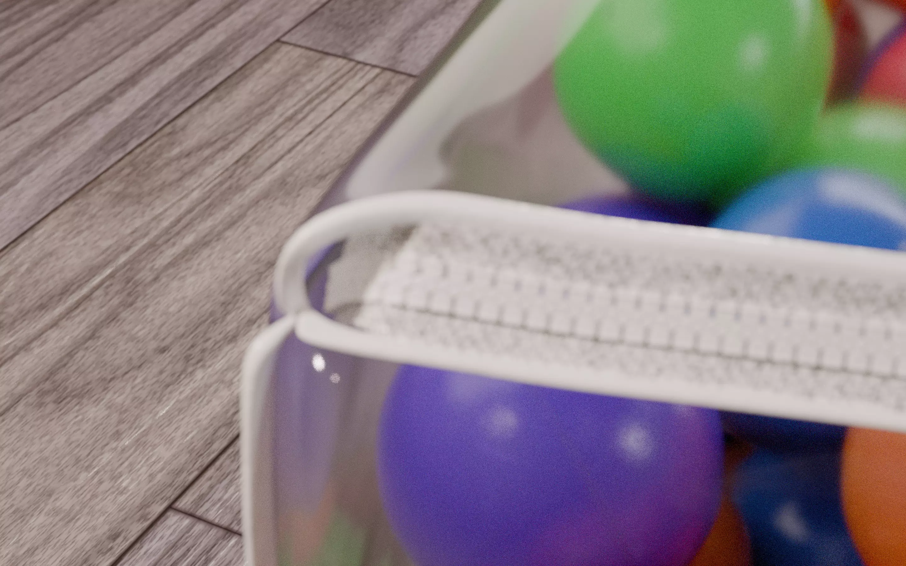 Vivid color ball with PVC bag Low-poly 3D model_16