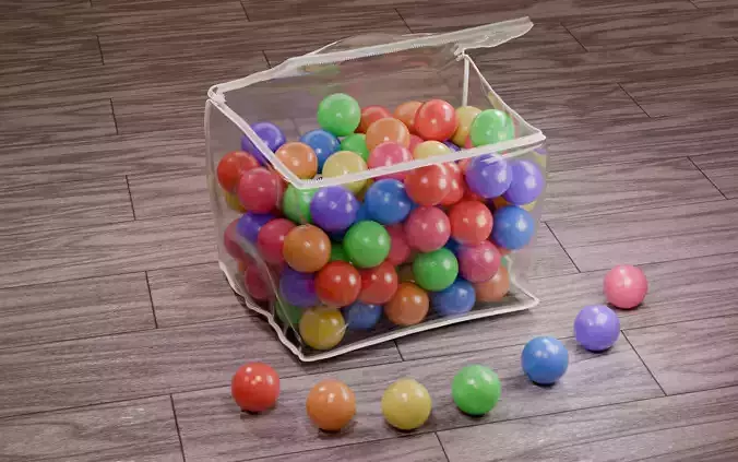 Vivid color ball with PVC bag