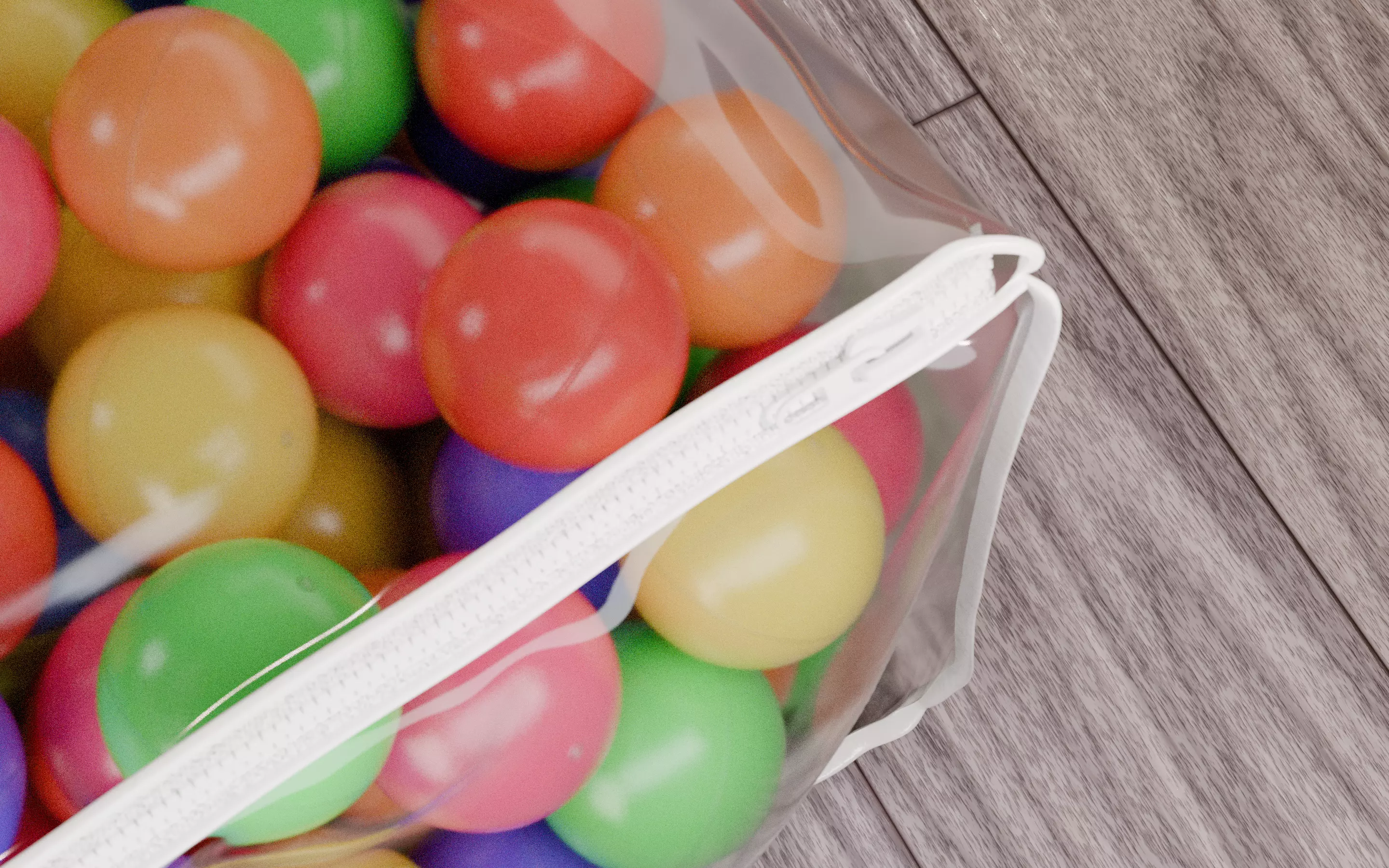 Vivid color ball with PVC bag Low-poly 3D model_22