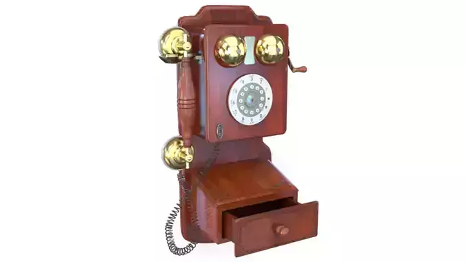 Vintage Rotary Wall Phone