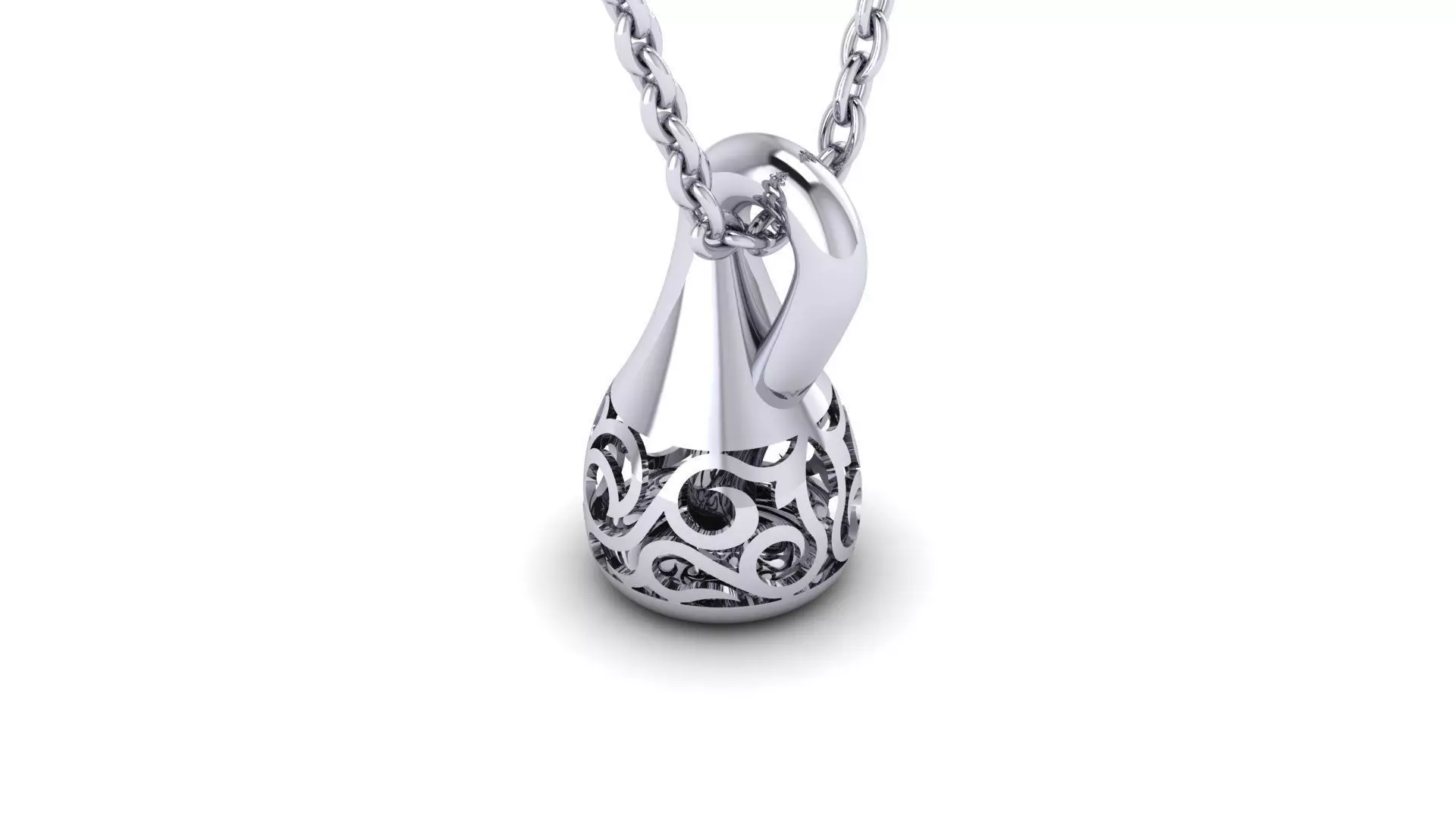 Klein Bottle Pendant  3D print model_1