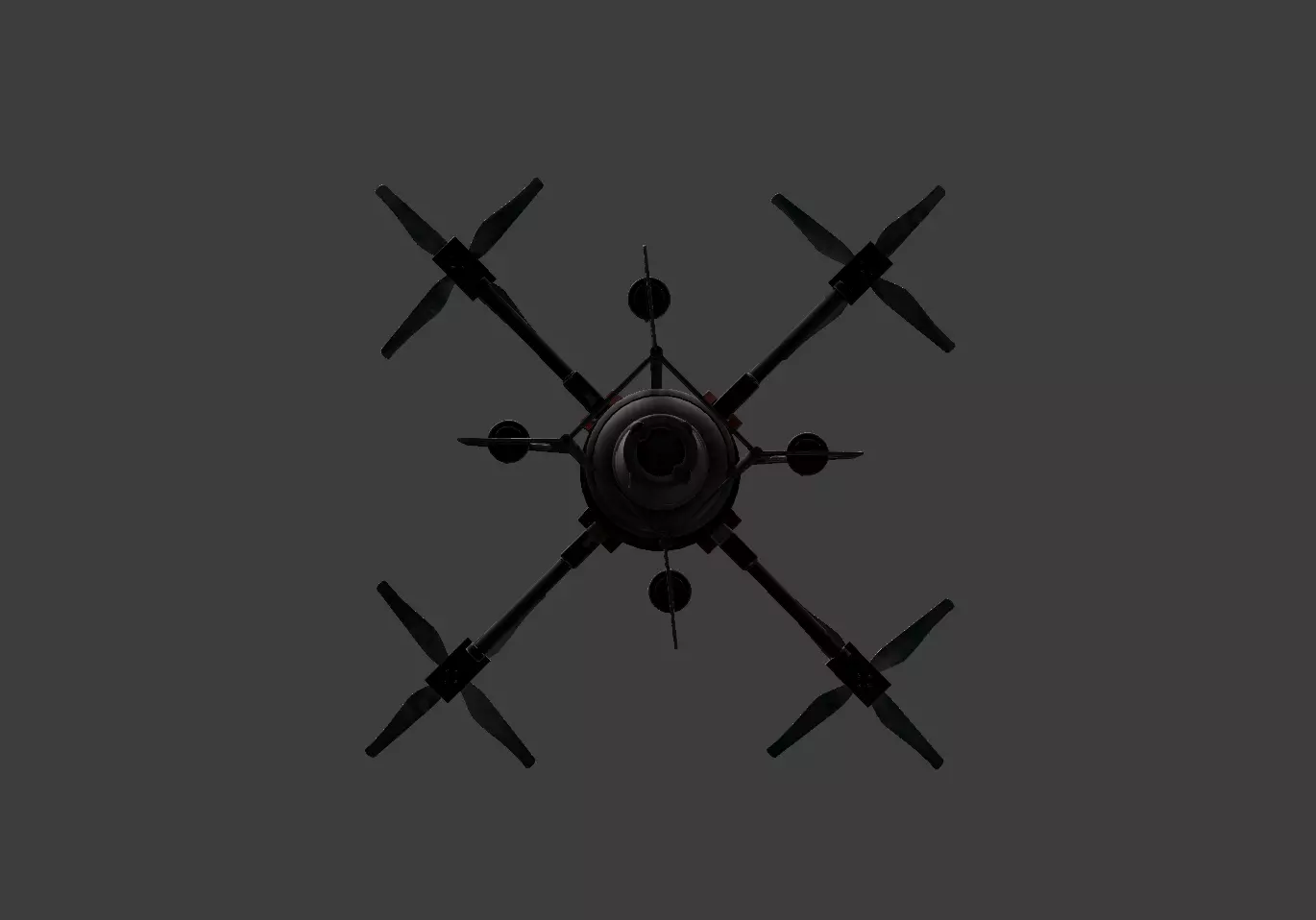 Feiyi Underwater Drone Low-poly 3D model_0