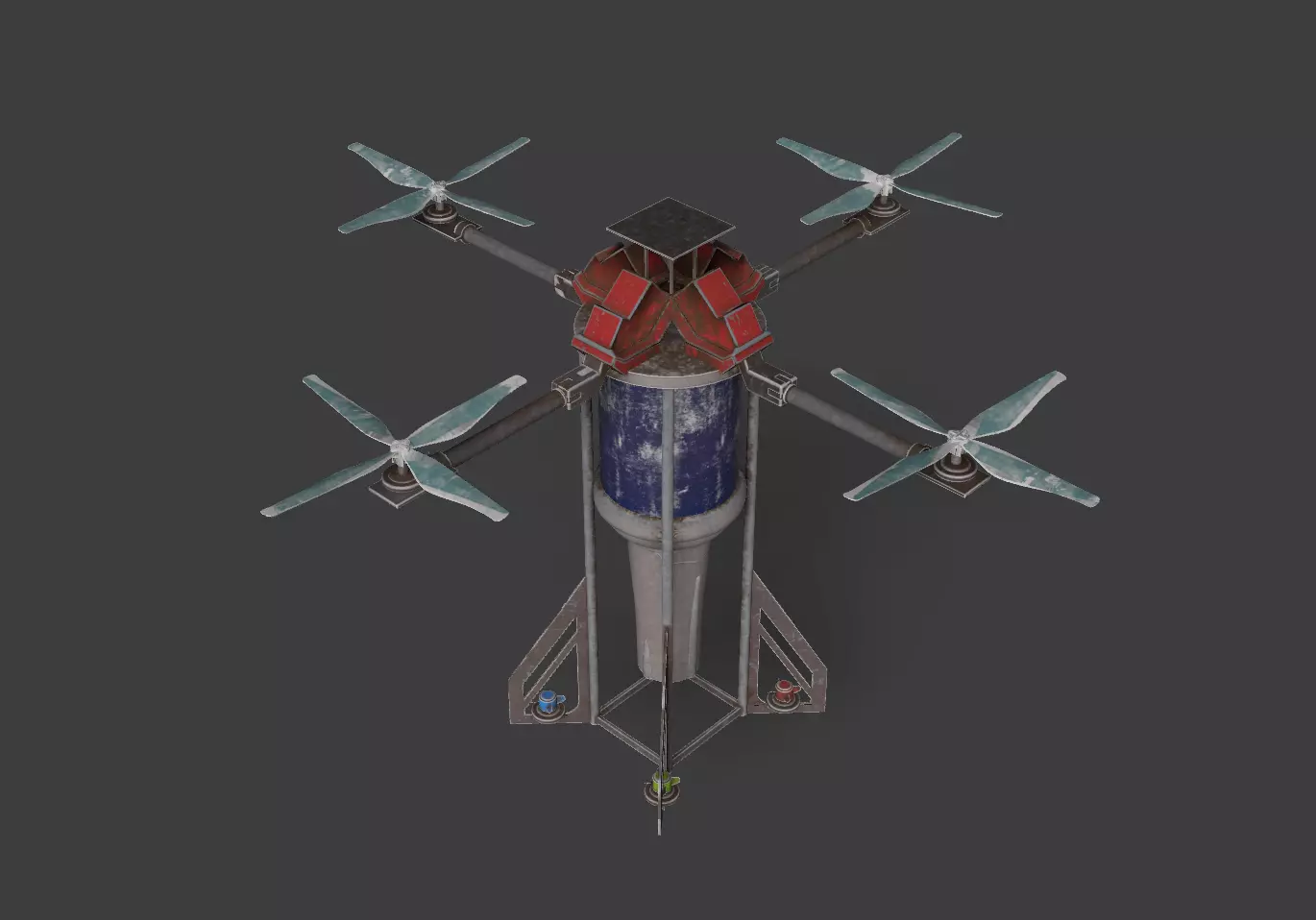 Feiyi Underwater Drone Low-poly 3D model_2