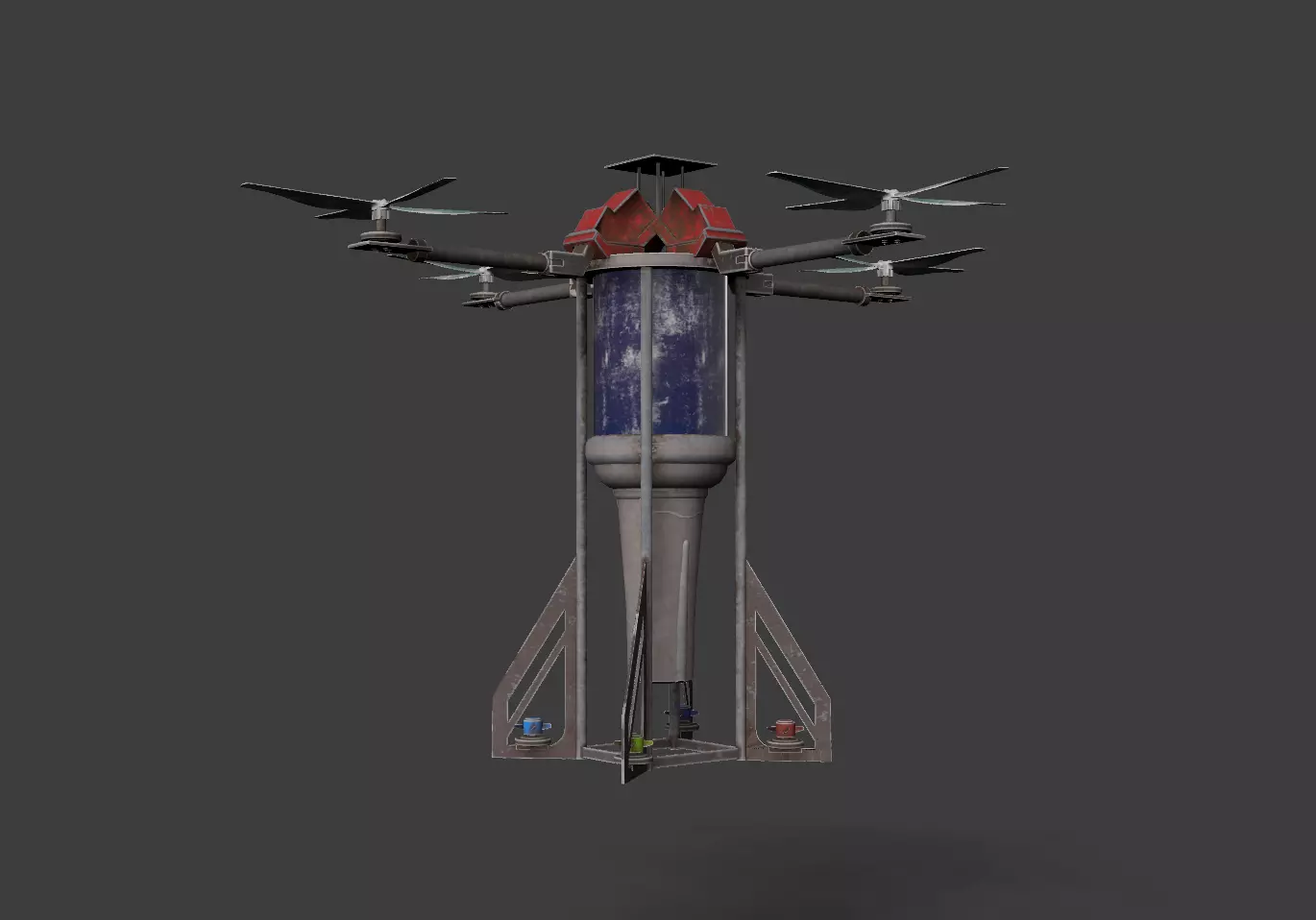 Feiyi Underwater Drone Low-poly 3D model_1