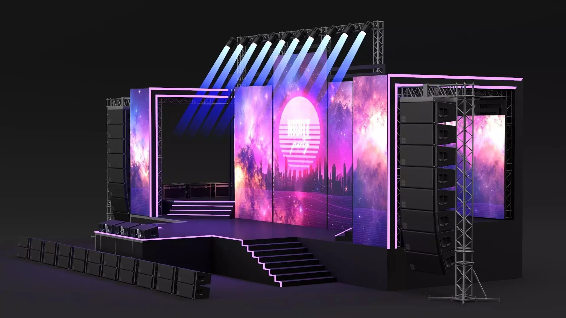 Concert Stage 10 3D model_4