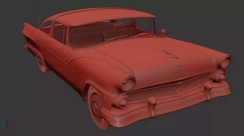 F Crown Victoria 1955 3D print model