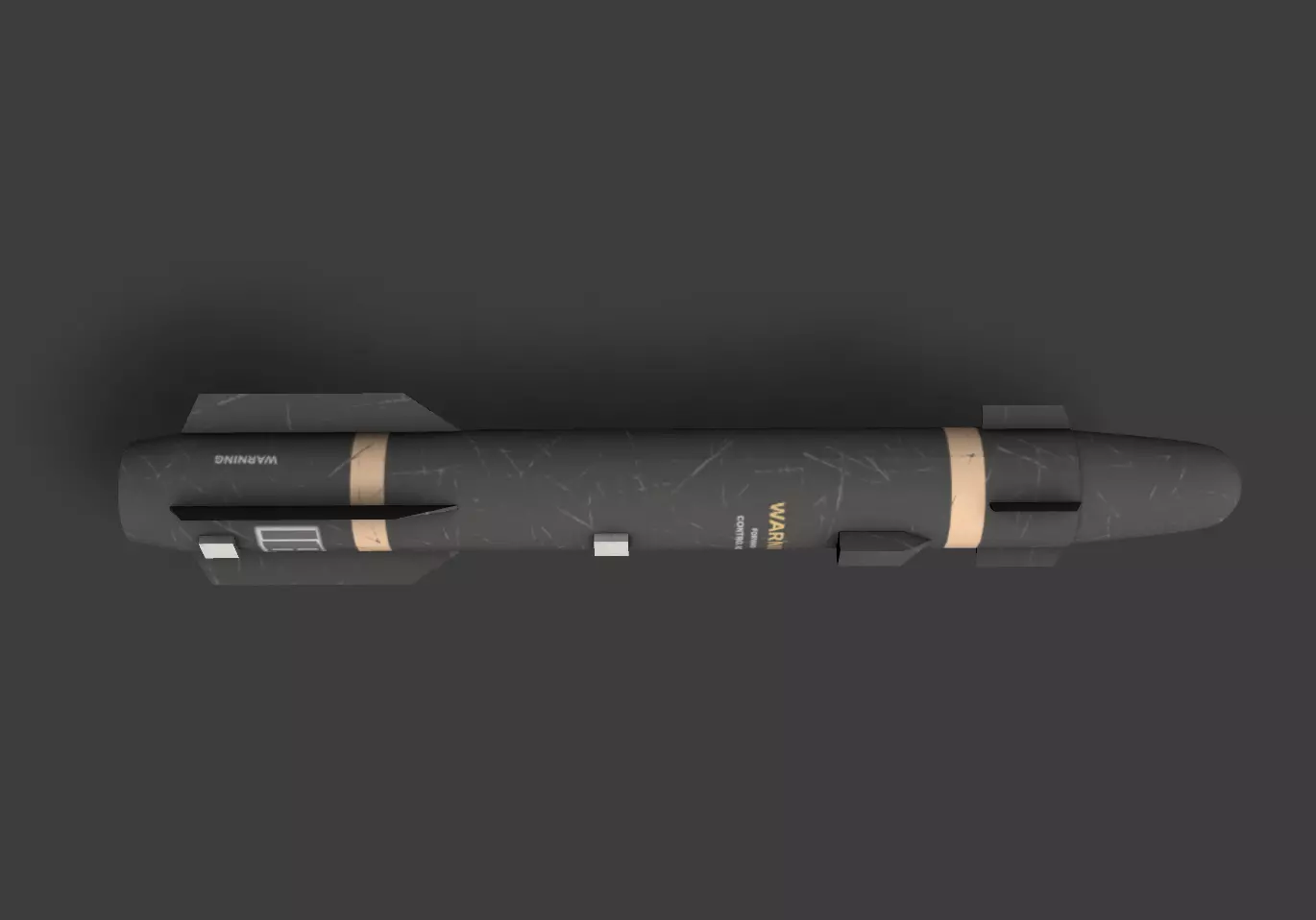 AGM-114 Hellfire  Low-poly 3D model_1