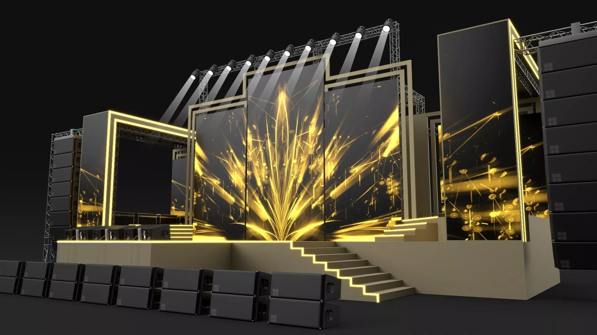 Concert Stage 11 3D model_1