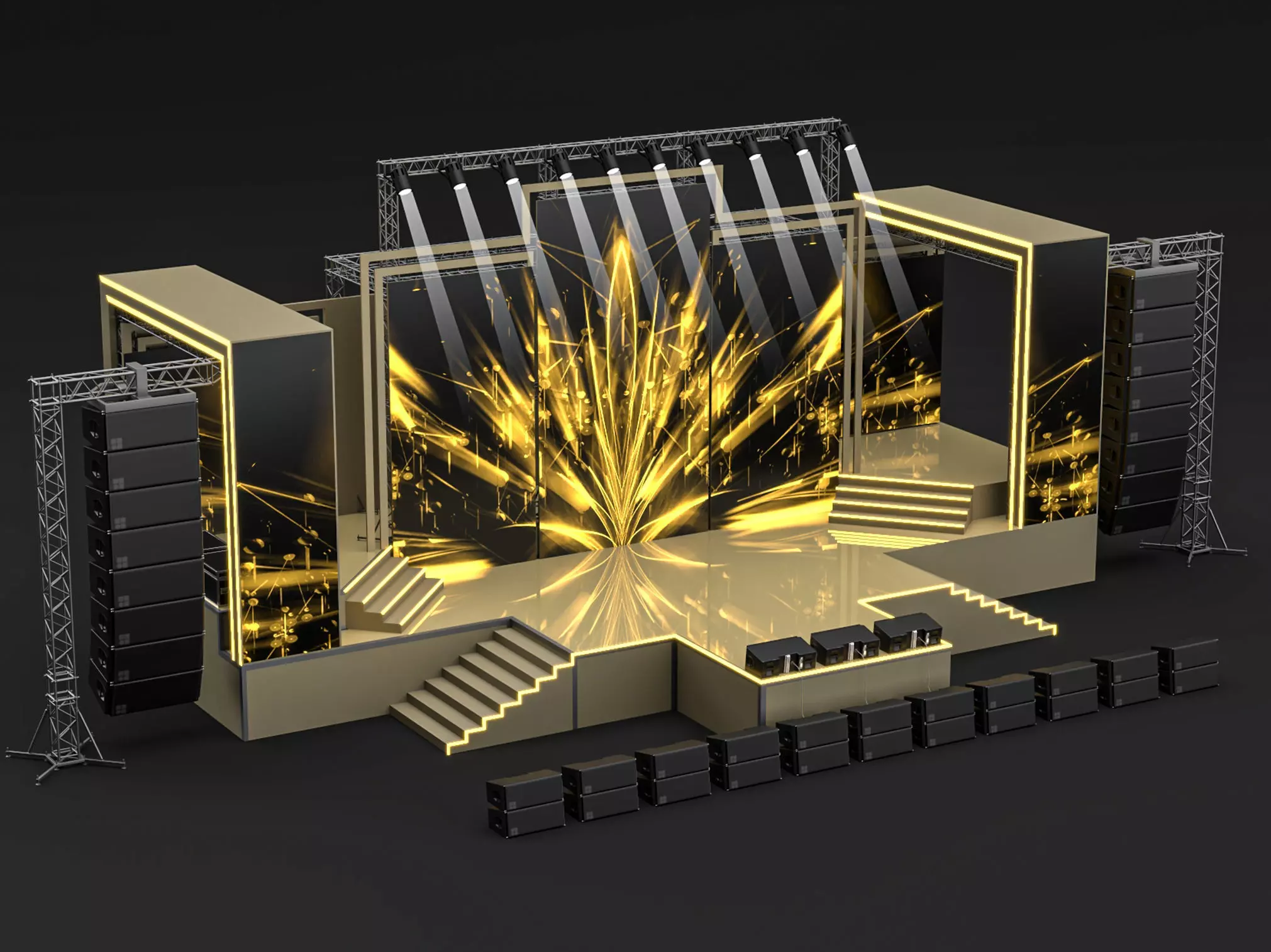 Concert Stage 11 3D model_0