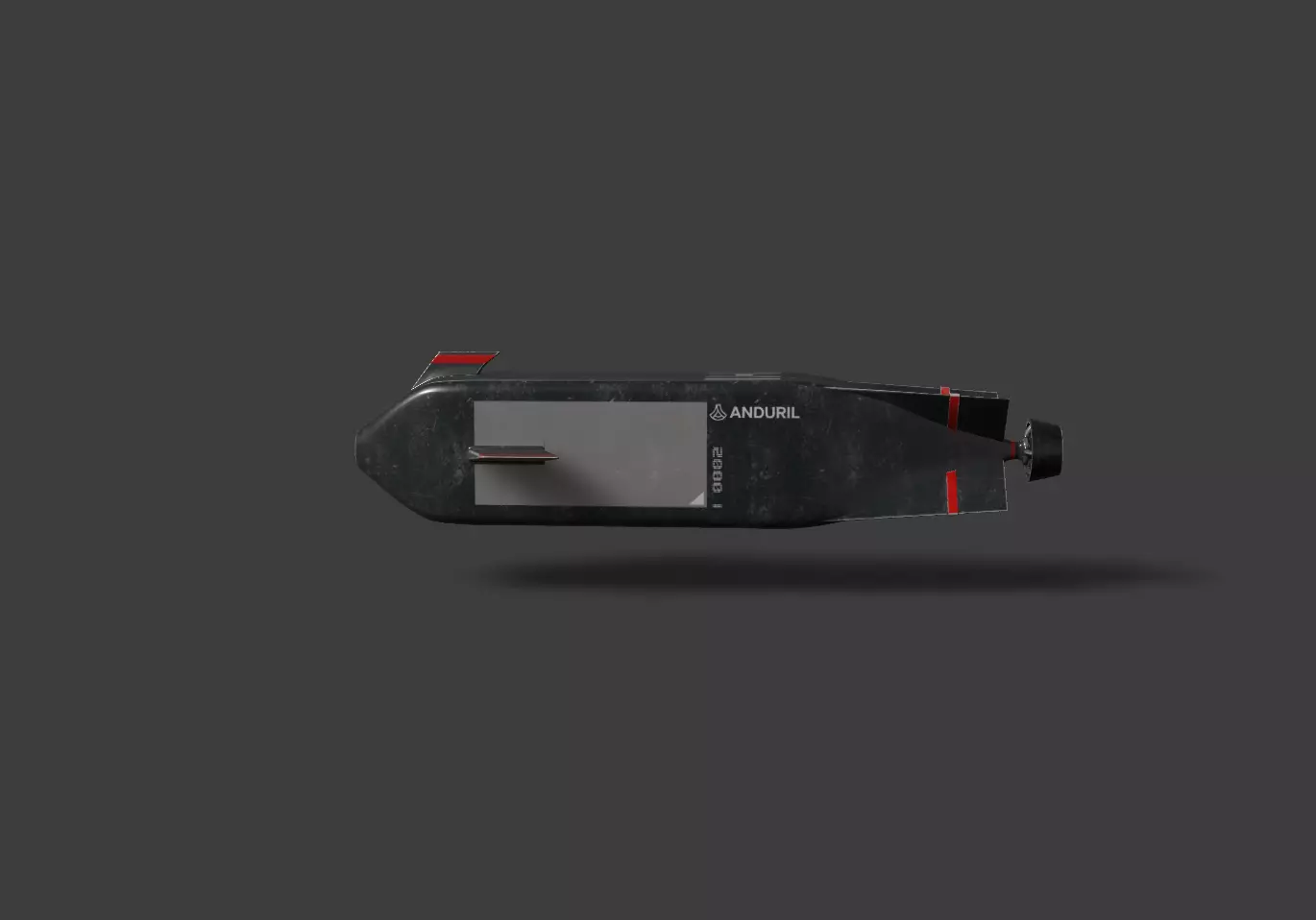 Dive-XL Submarine Low-poly 3D model_1