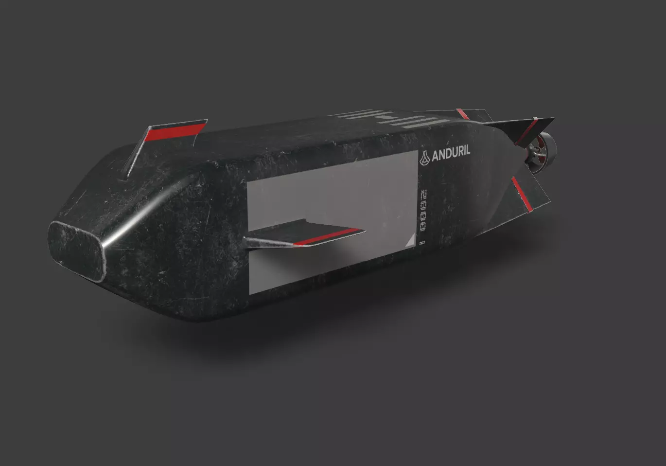 Dive-XL Submarine Low-poly 3D model_0