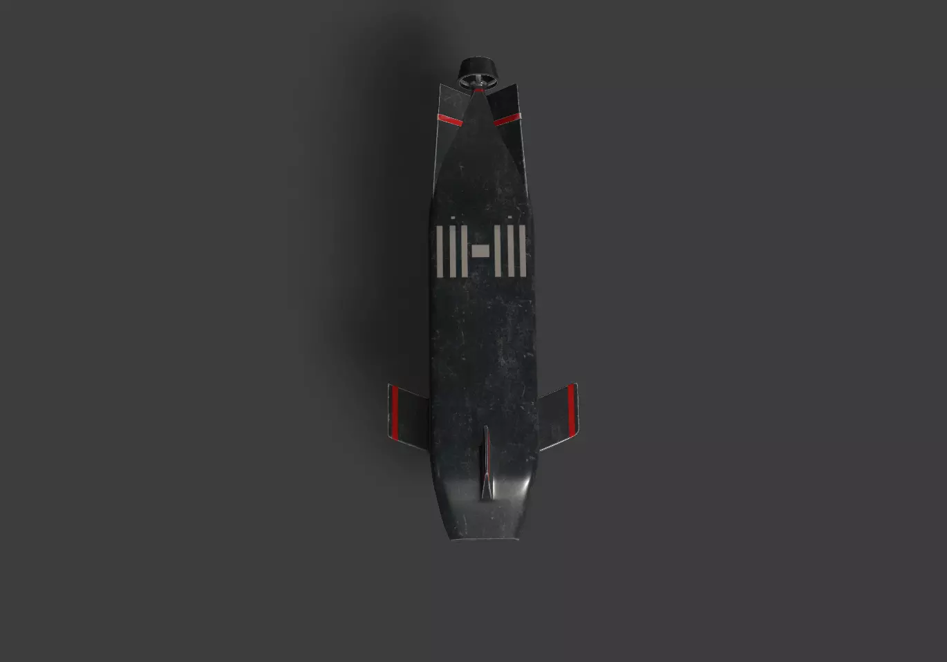 Dive-XL Submarine Low-poly 3D model_2