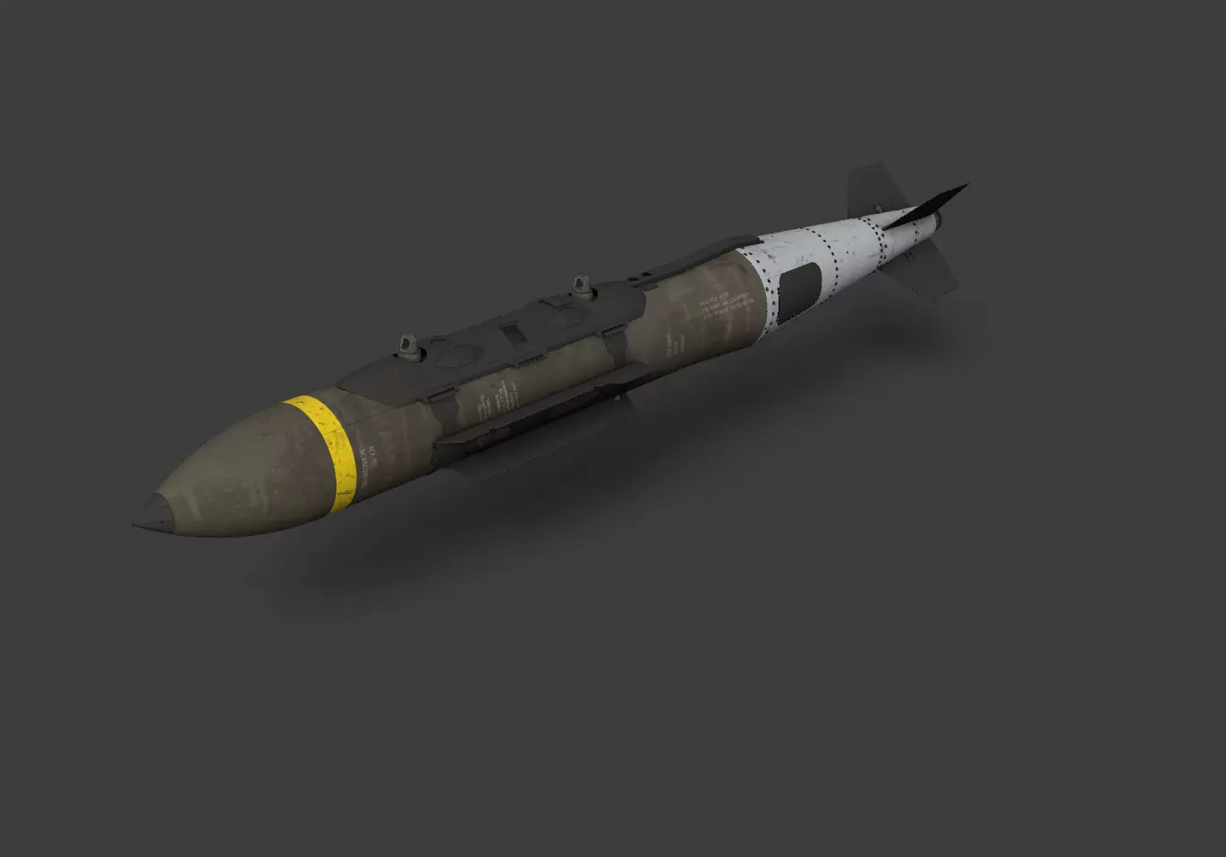 JDAM Missile Low-poly 3D model_0