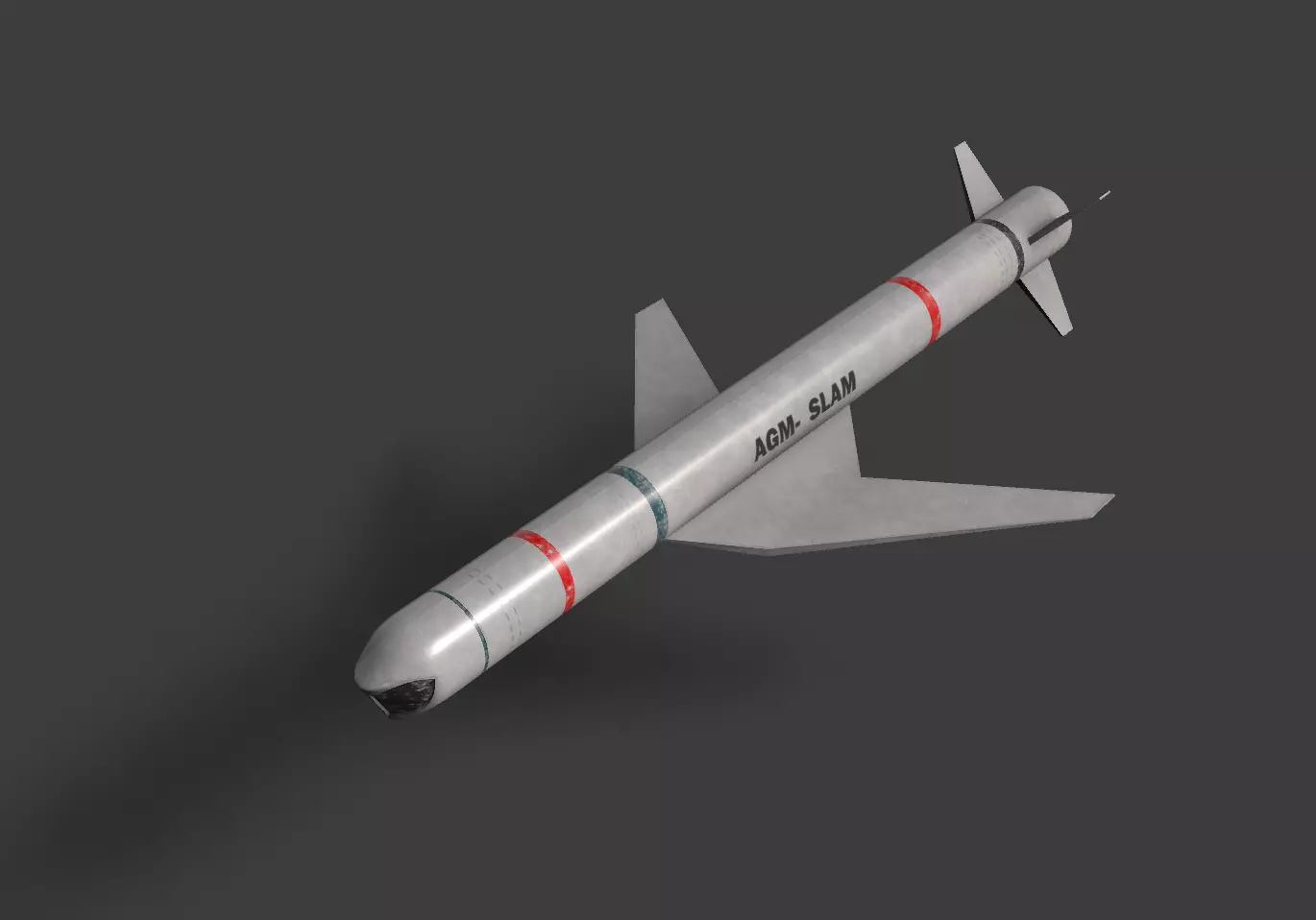 AGM-84HK SLAM-ER Low-poly 3D model_1