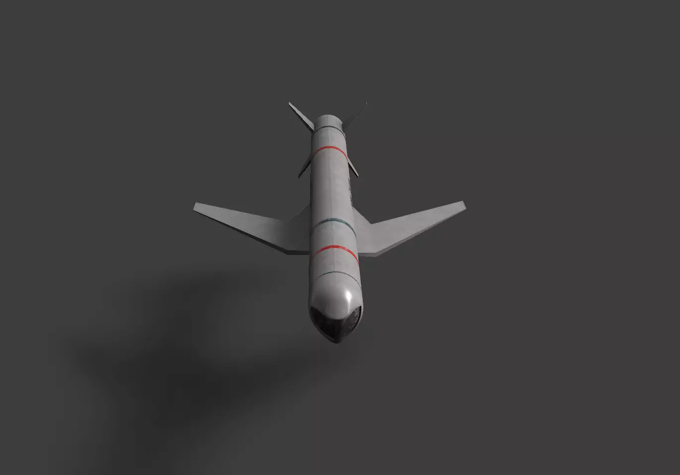 AGM-84HK SLAM-ER Low-poly 3D model_0