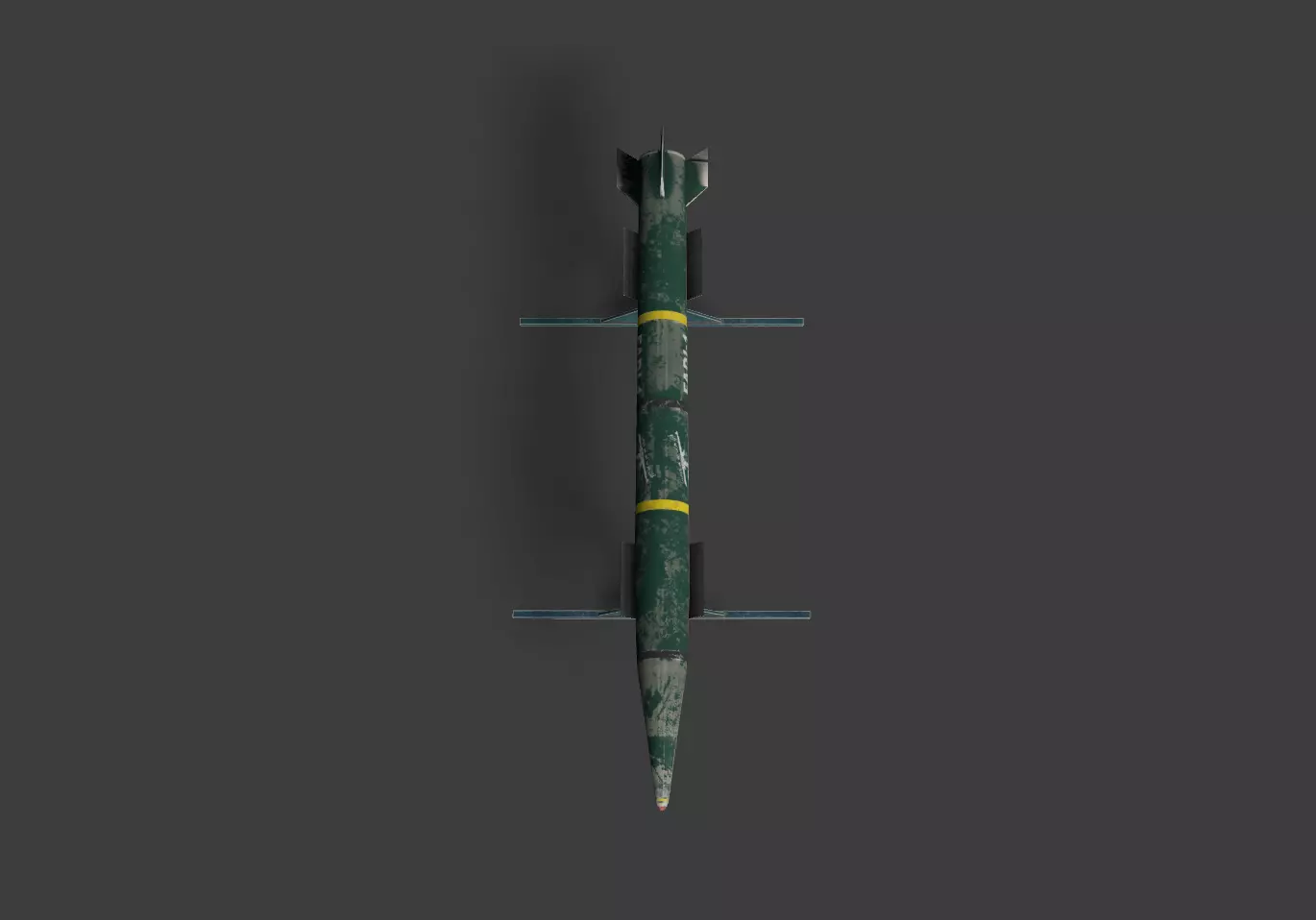 FADI-1 Missile Low-poly 3D model_2