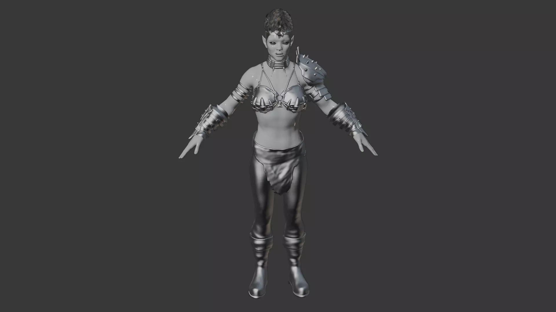 Fierce Orc Warrior 3D model_9