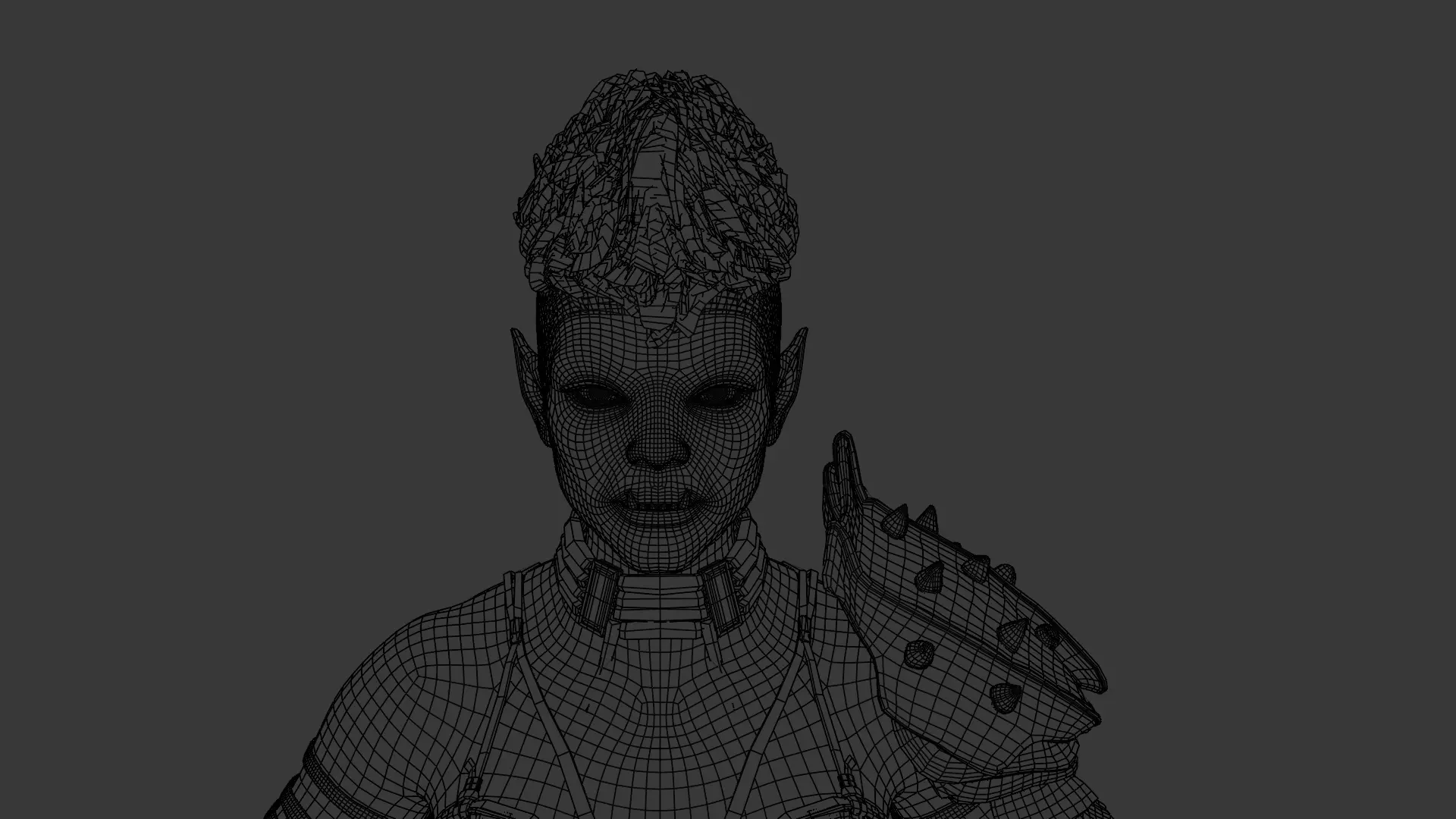 Fierce Orc Warrior 3D model_14