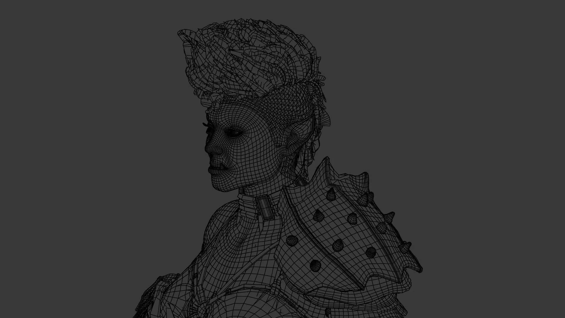 Fierce Orc Warrior 3D model_15