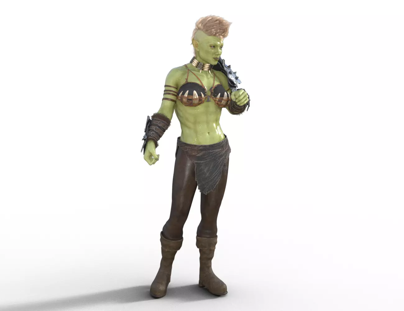 Fierce Orc Warrior 3D model_0