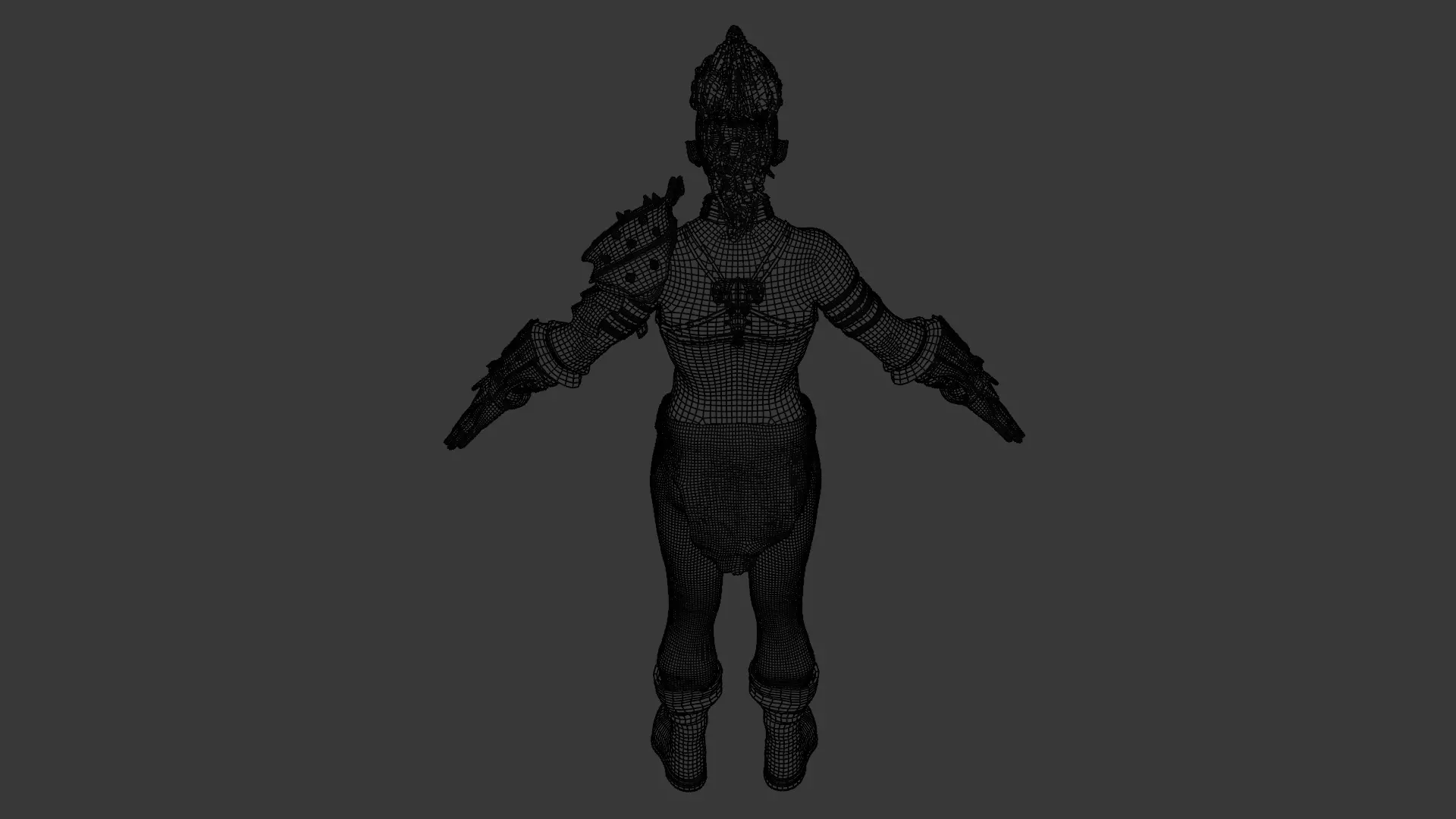 Fierce Orc Warrior 3D model_19