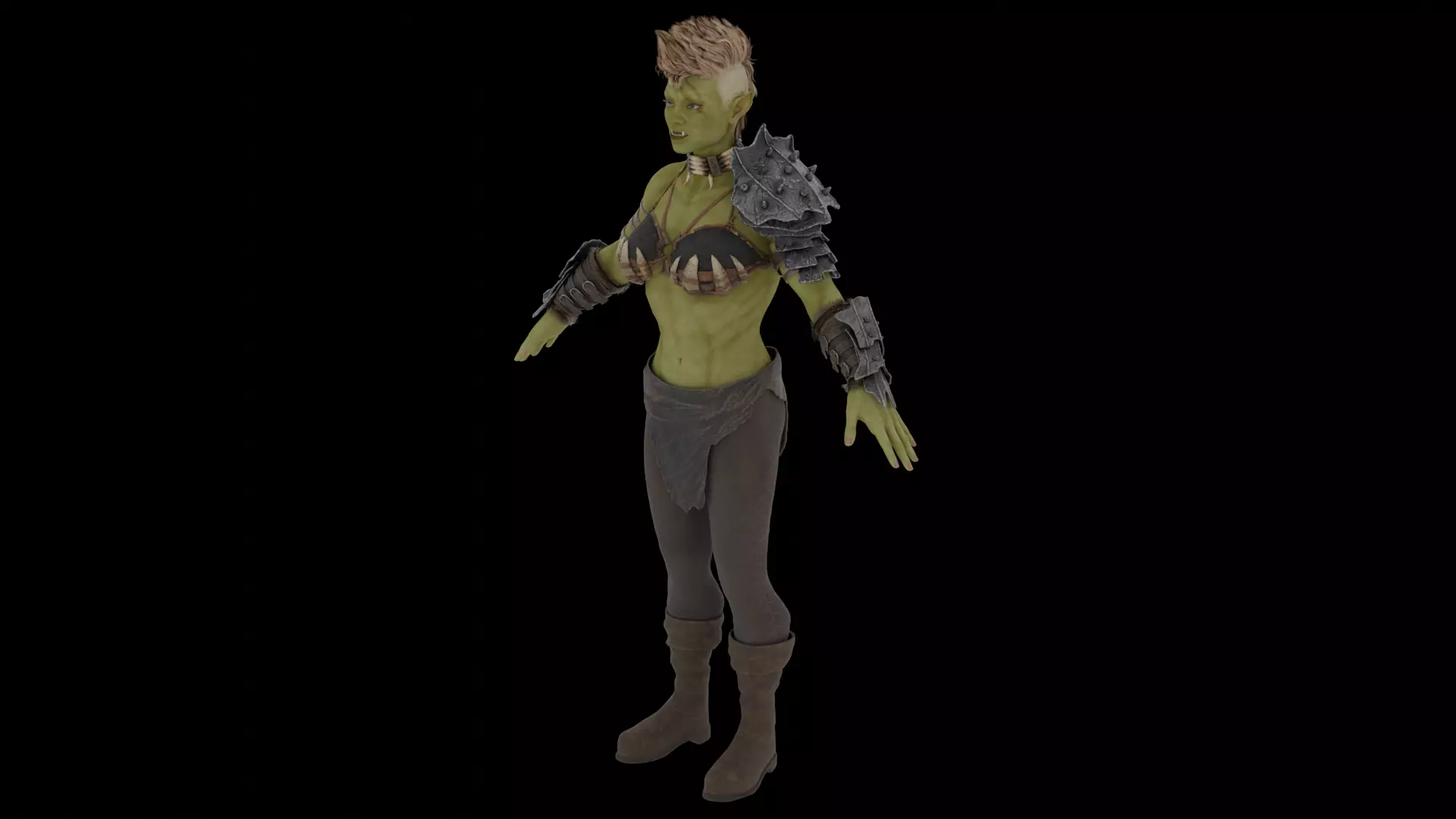 Fierce Orc Warrior 3D model_3