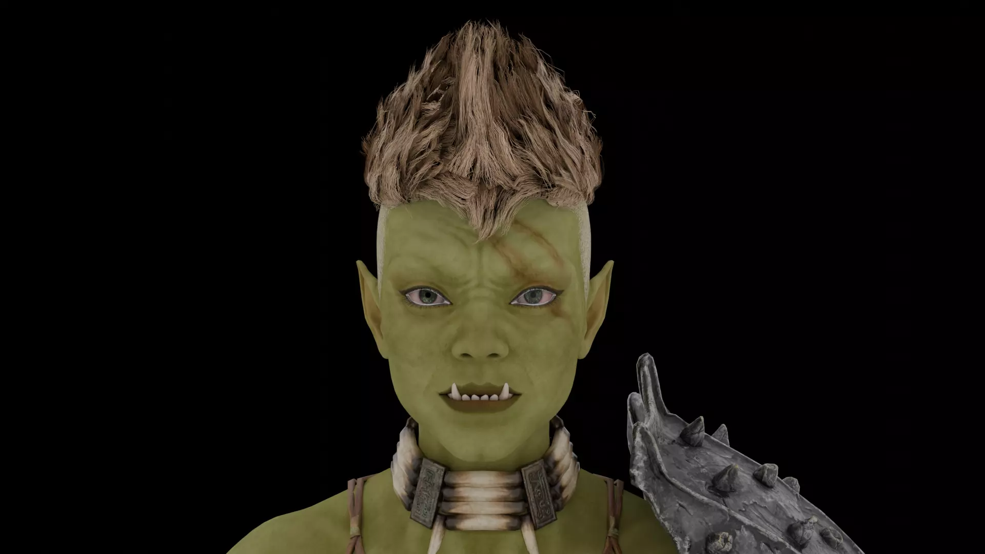 Fierce Orc Warrior 3D model_7