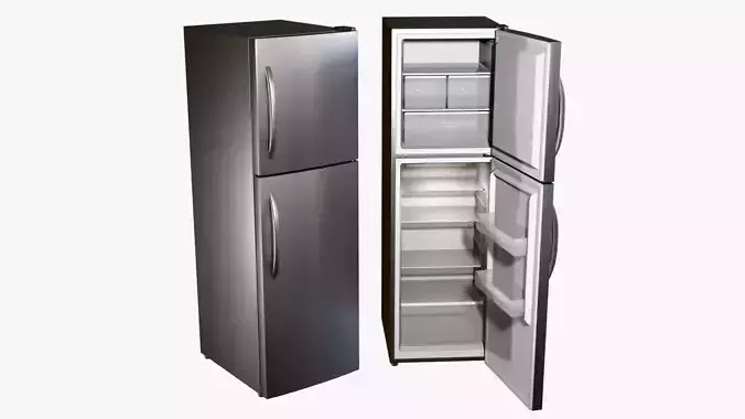 Low Poly Refrigerator Low-poly 3D model