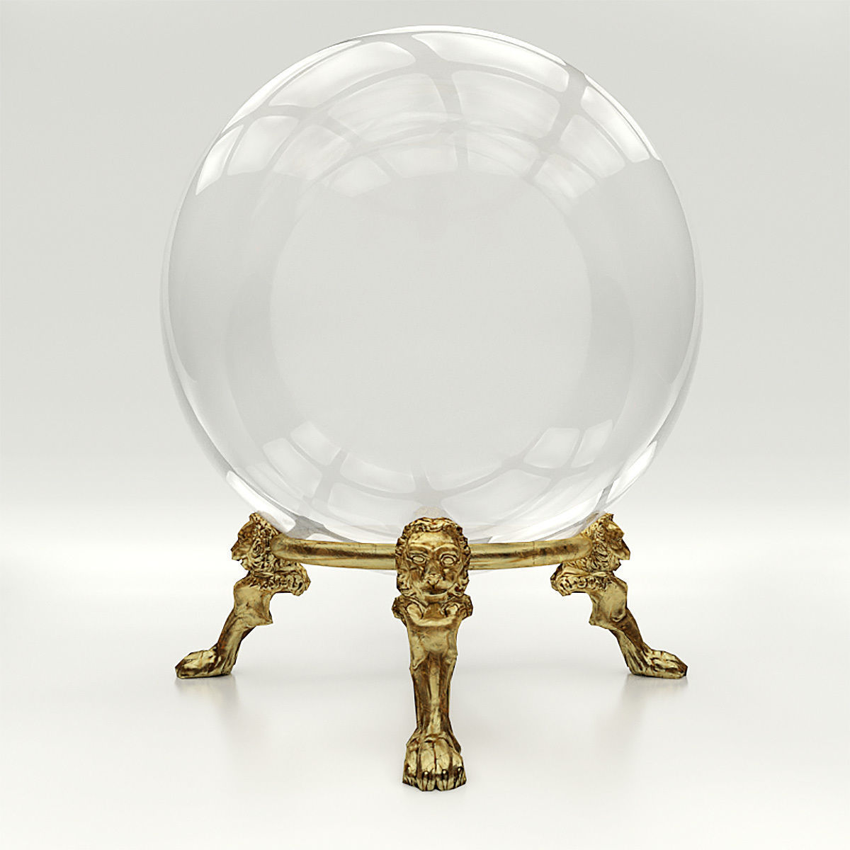 Fortune teller crystal ball 3D model_2