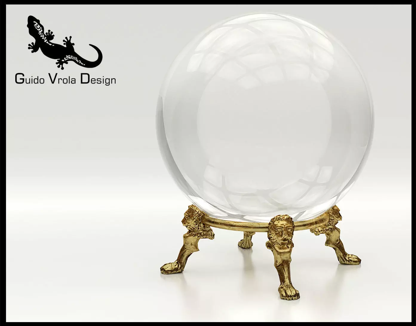 Fortune teller crystal ball 3D model_0
