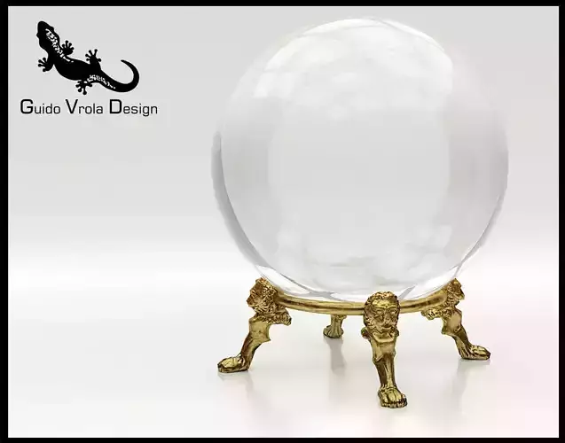 Fortune teller crystal ball 3D model
