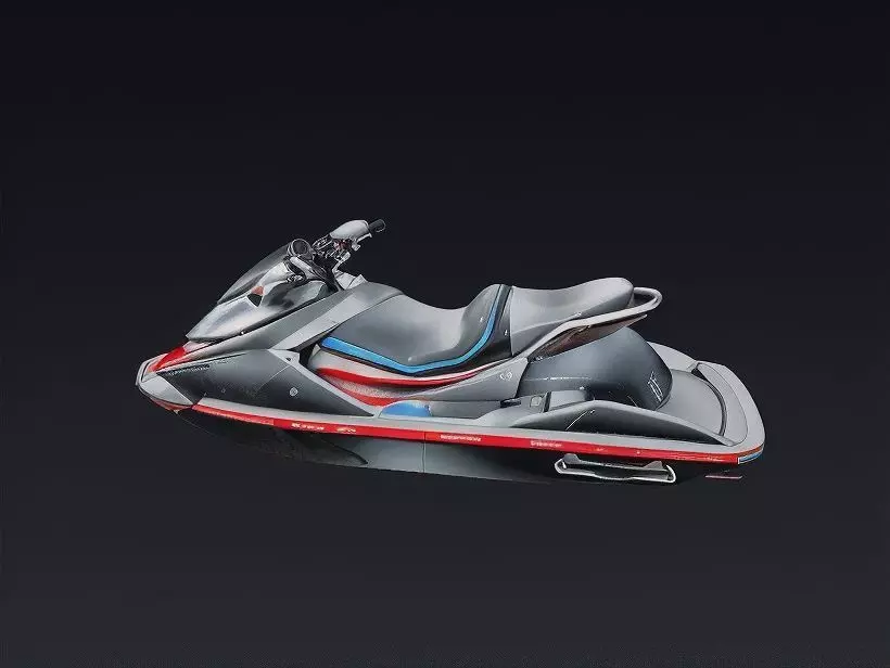 Modern Personal Watercraft Low-poly 3D model_1